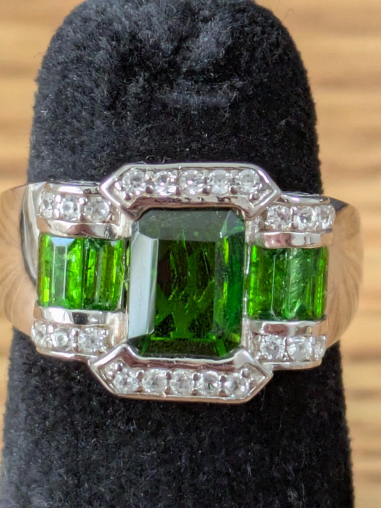 Bbj Chrome Diopside Sterling Silver Ring 925 Size 6 Nwot 49$